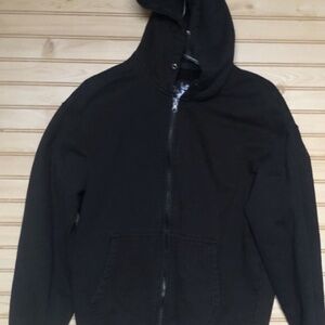 Speed & Strength Faster Stroker Full Zip Heavyweight Fleece Black Hoodie Women M